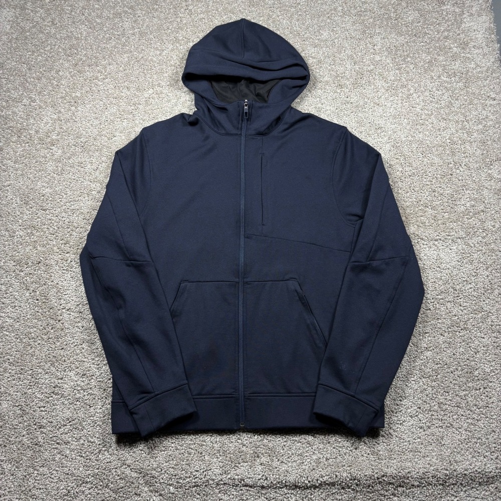 Lululemon City Sweat Full Zip Hoodie Jacket Navy Blue Mens Medium LM3BC2S